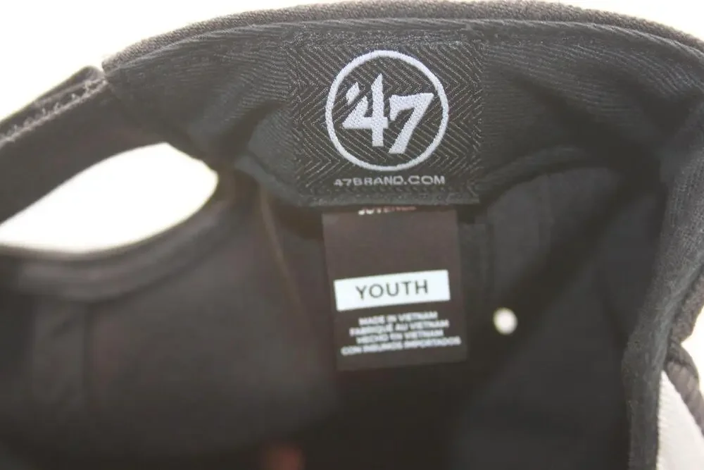 New York Yankees Hat Cap Strap Back Youth One Size Black MLB Baseball '47